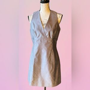 TAHARI 100% Silk Cocktail Dress, V-Neck, Lined Skirt, Excellent Condition (10)
